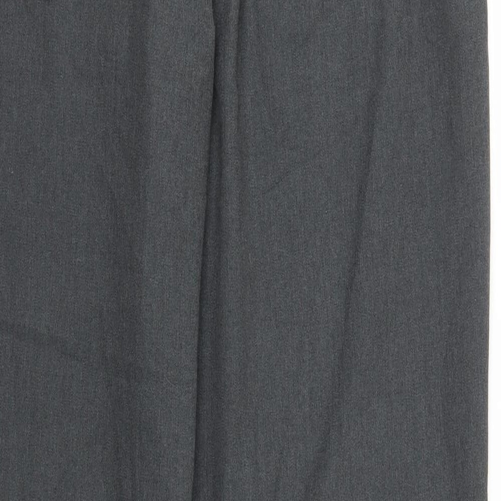 Mens UK Size 32 in Cedar Wood State Regular Fit Grey Trousers