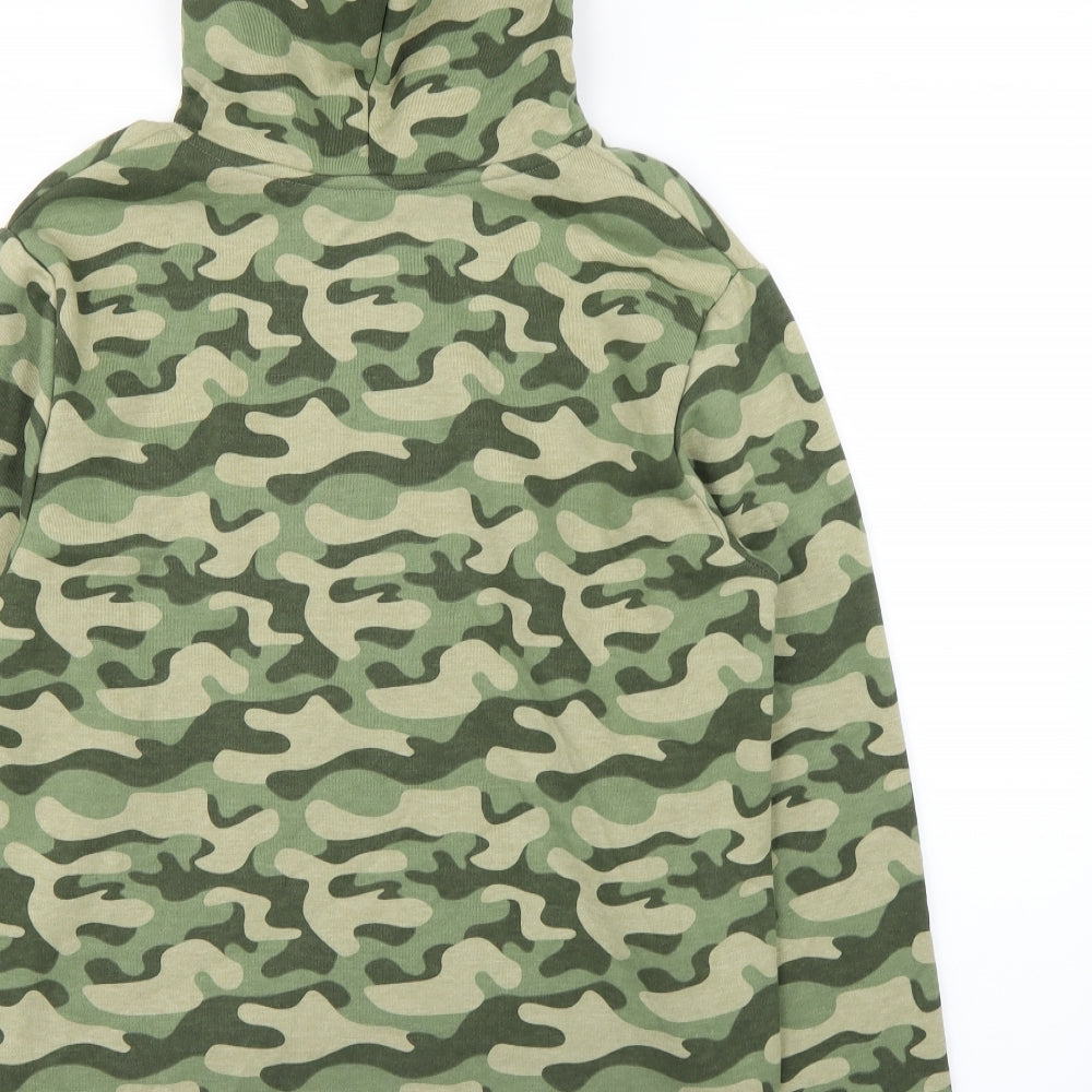 Candy Girls Green Camouflage Pullover Jumper Size 16 Years