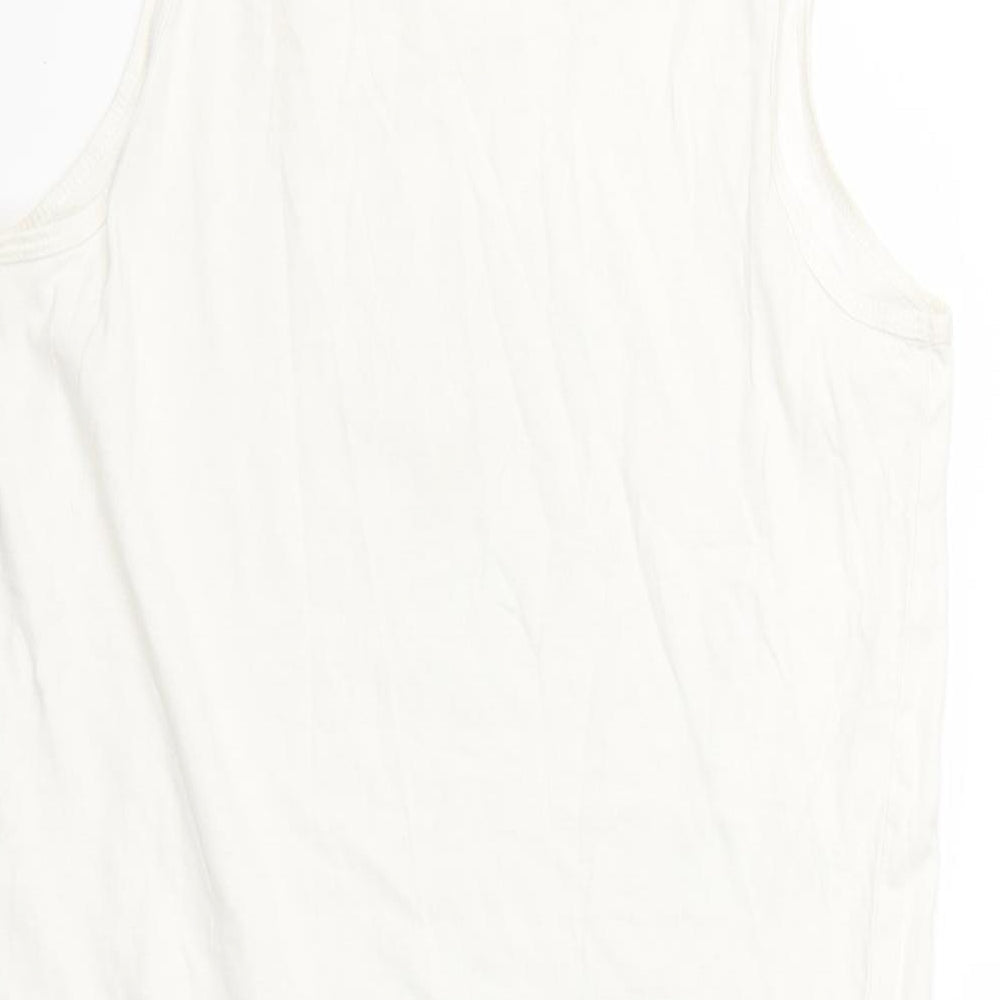 Womens UK Size S Cedar Wood State White Basic Blouse