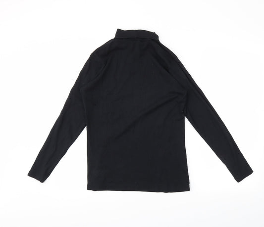 Womens UK Size 16 Essentials Black Tunic T-Shirt