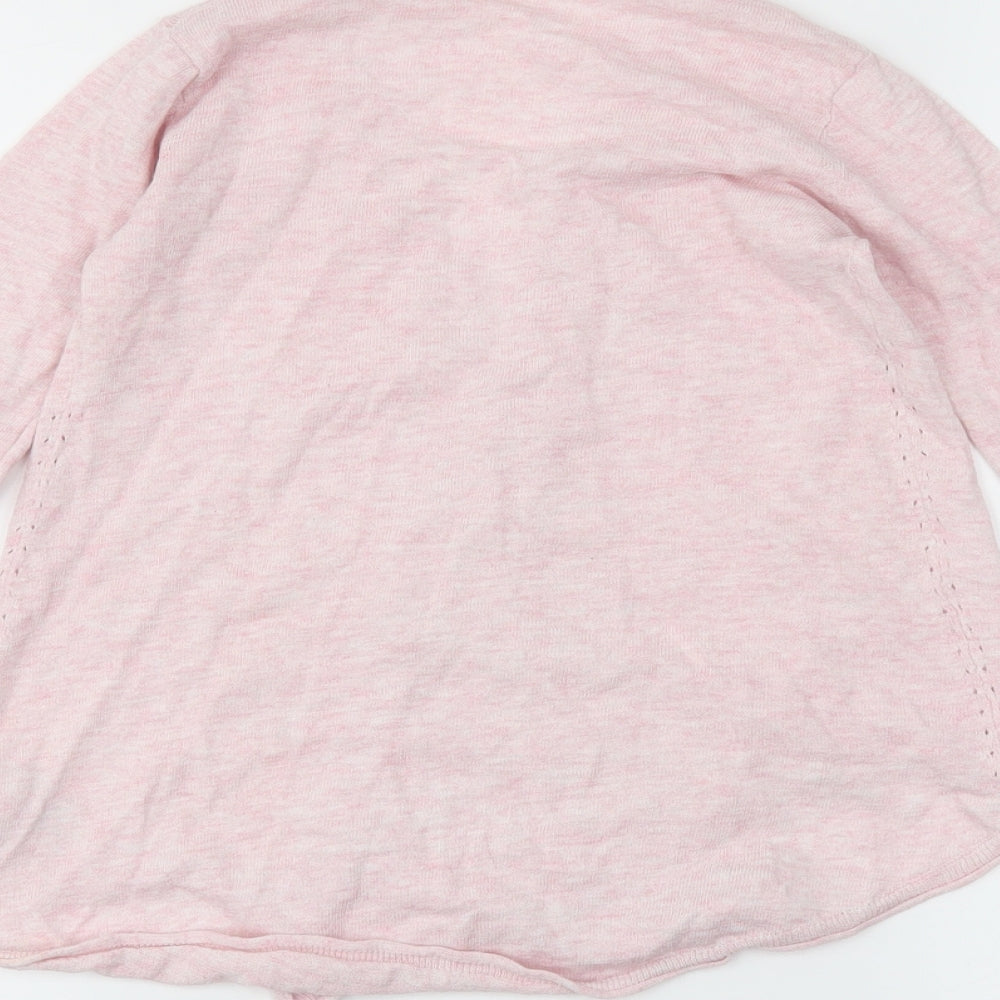 NEXT Girls Pink Wrap Jumper Size 6 Years
