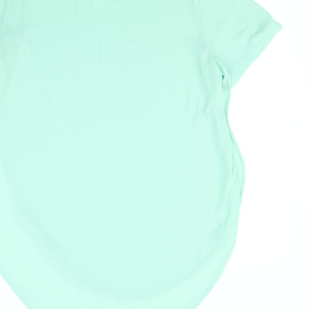 Topshop Womens Green Basic Tank Size 6