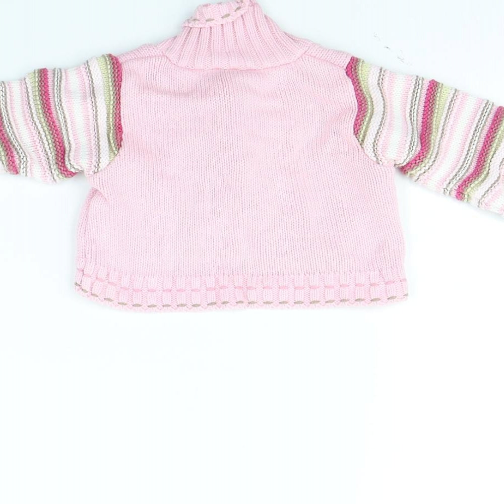 Preworn Girls Pink Jacket Size 0-3 Months