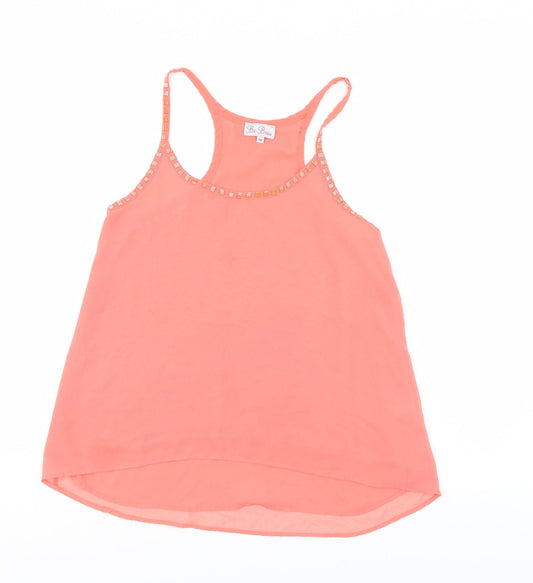 Womens UK Size 10 Be beau Pink Basic Blouse