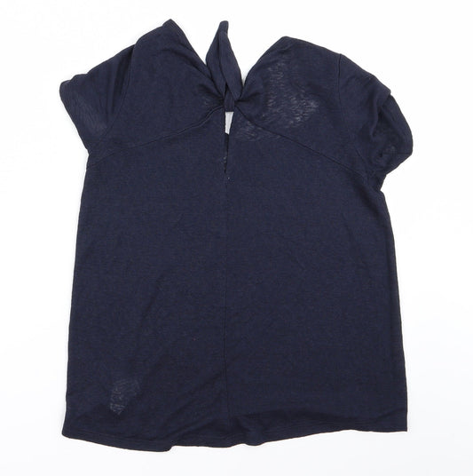 F&F Womens Blue Basic Blouse Size 8