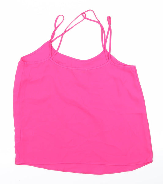 Papaya Womens Pink Basic Blouse Size 12