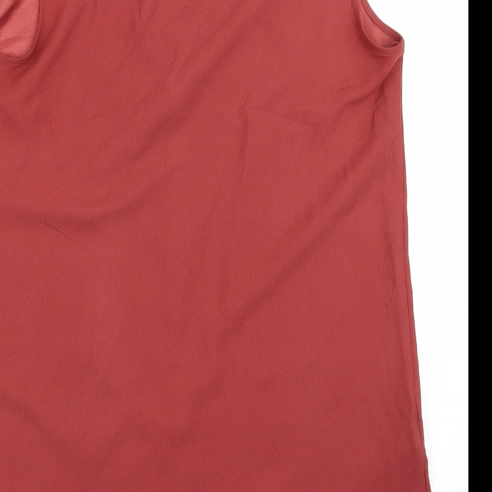 Womens UK Size 10 NEXT Orange Basic Tank