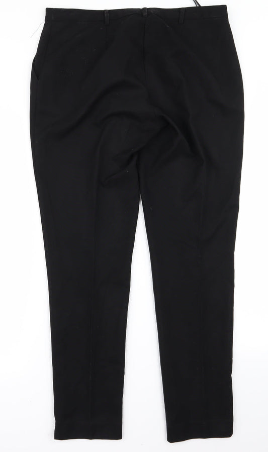 New Look Womens Black Trousers Size 14 L26 in