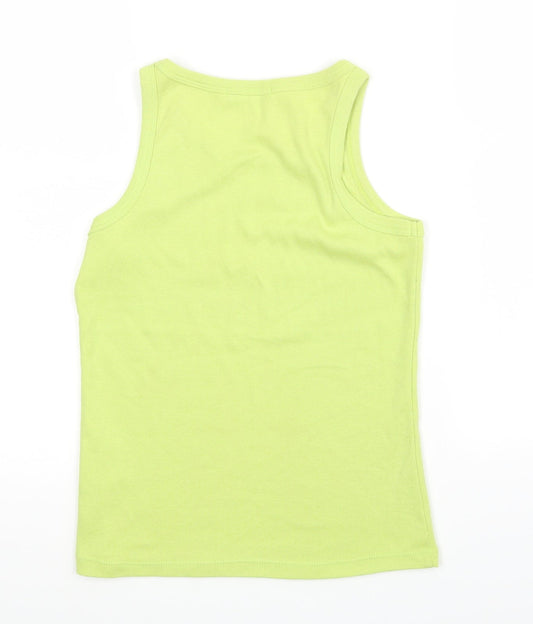 EA Womens Yellow Basic T-Shirt Size 8