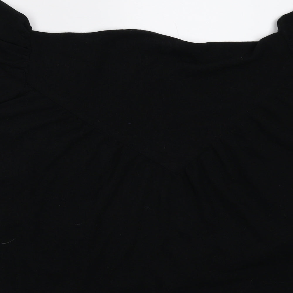 LUSHOUS Womens Black Cardigan Jumper Size M