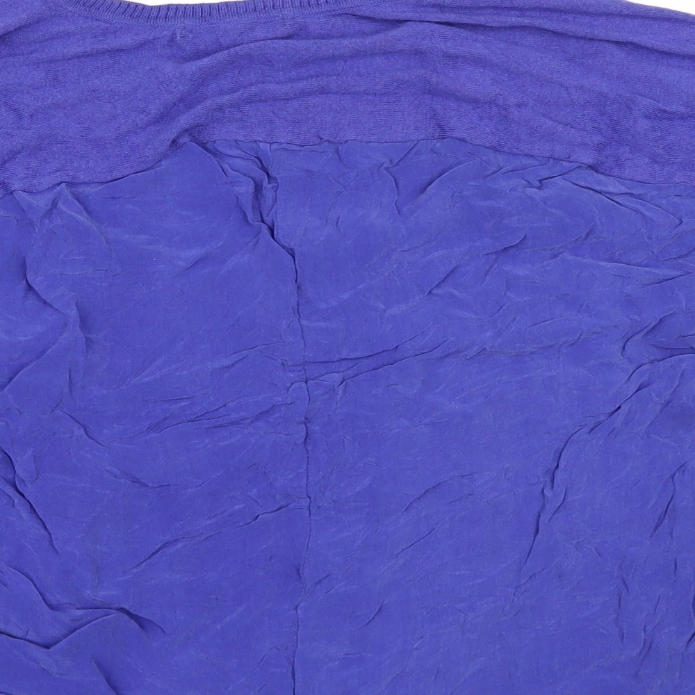 Marks and Spencer Womens Purple Pullover Jumper Size S - Gathered Sides