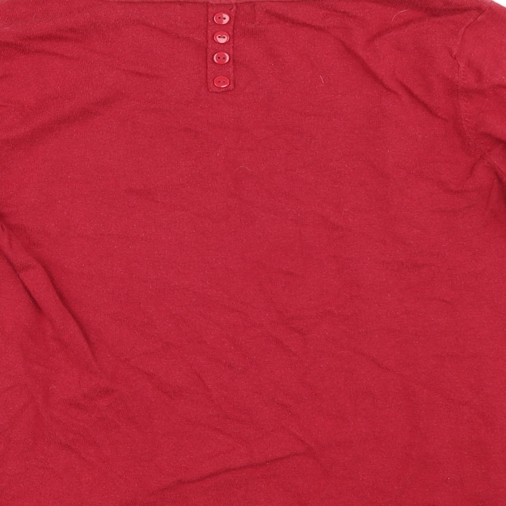 NEXT Womens Red Pullover Jumper Size 14