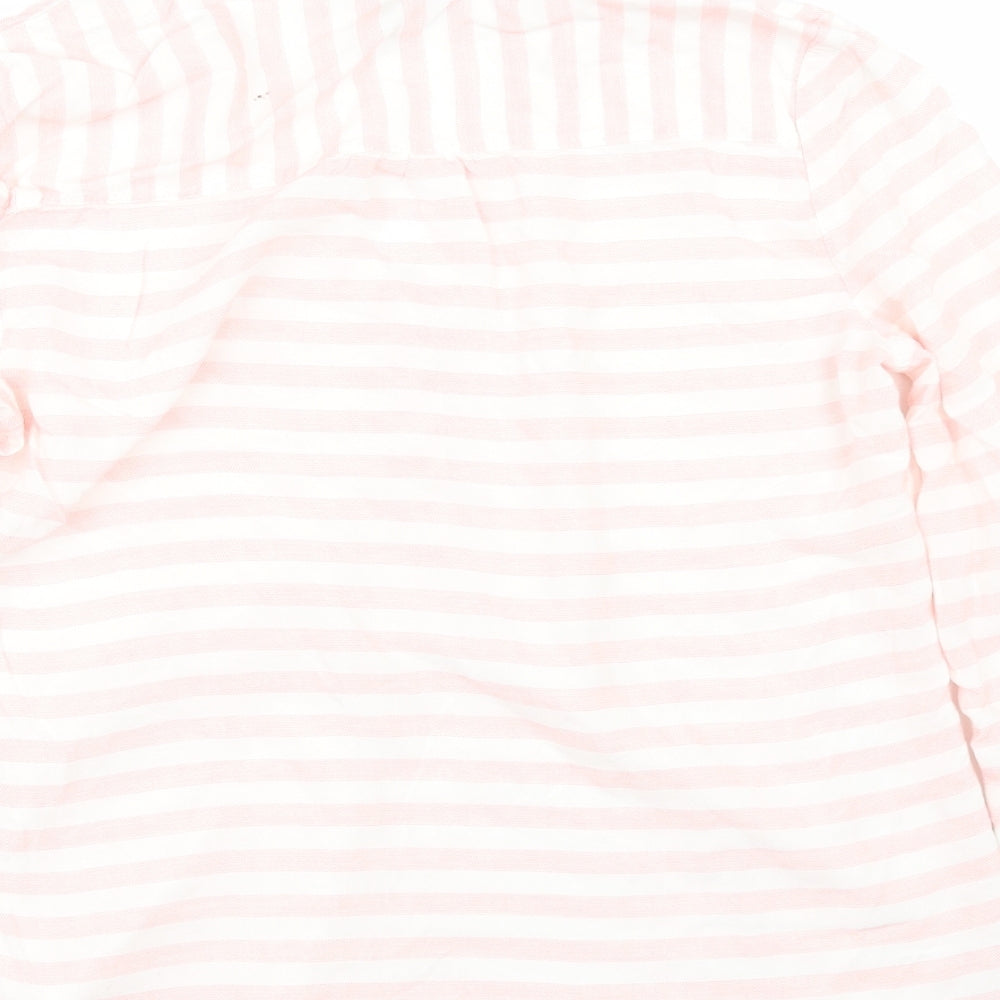 Primark Womens Pink Striped Tunic Blouse Size 12