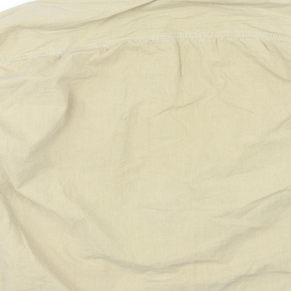 Rough Justice Mens Beige Button-Up Size M