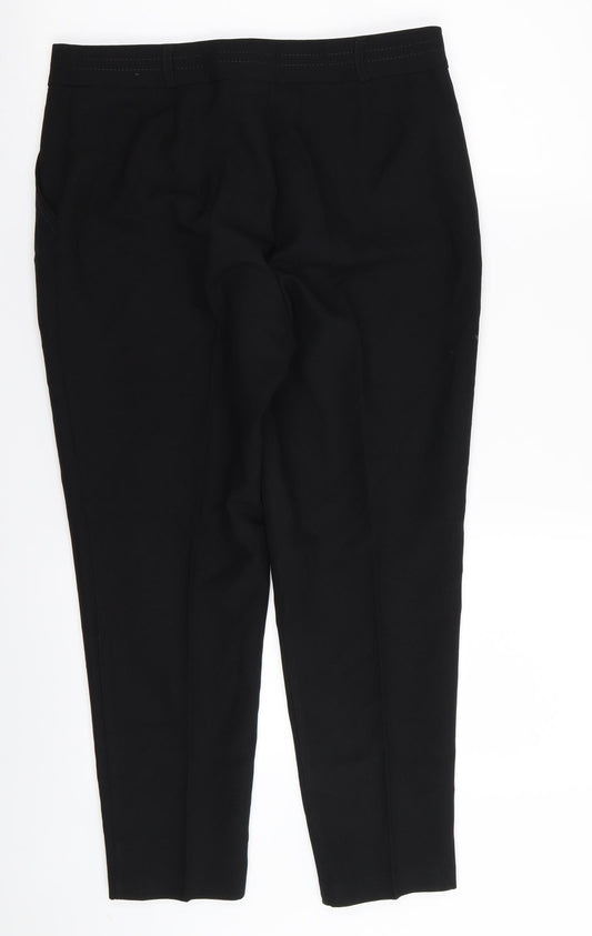 Primark Womens Black Trousers Size 10 L24 in