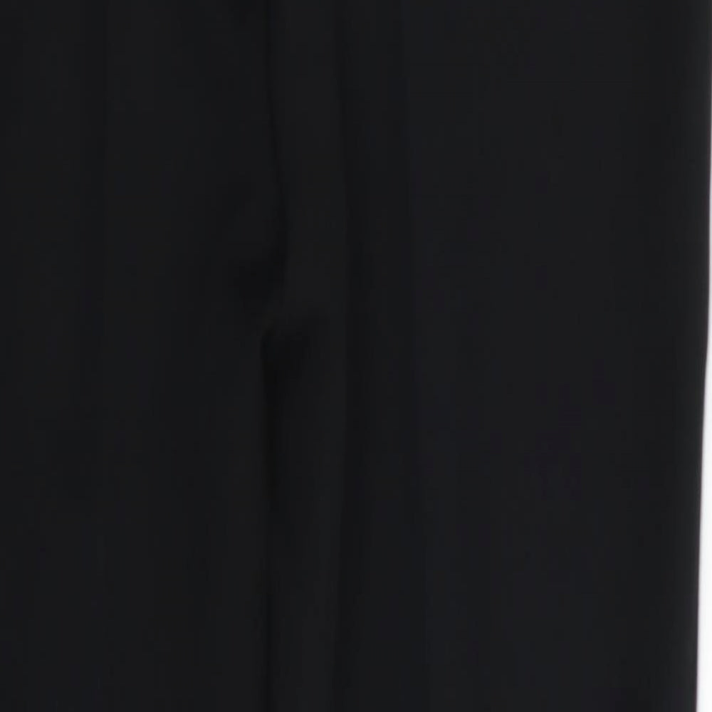 M&s Womens Black Trousers Size 8 L27 in
