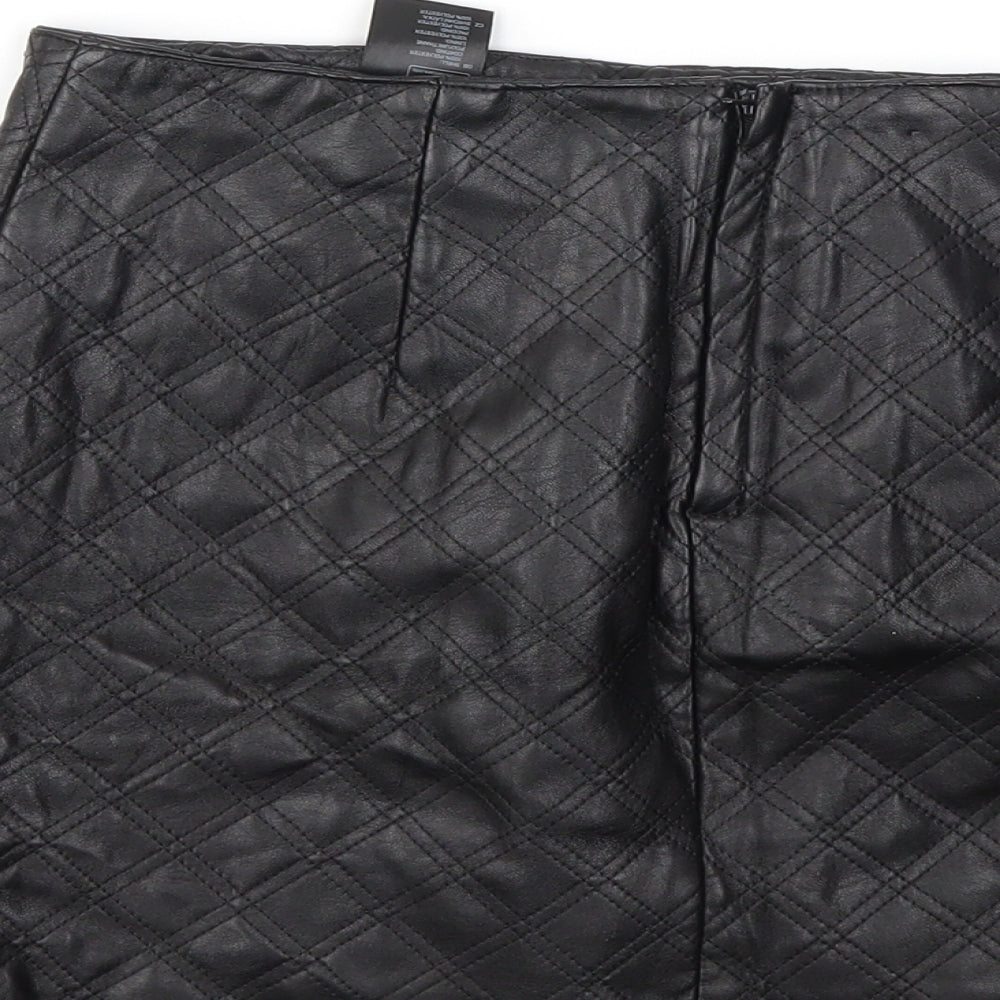 H&M Womens Black A-Line Skirt Size 6