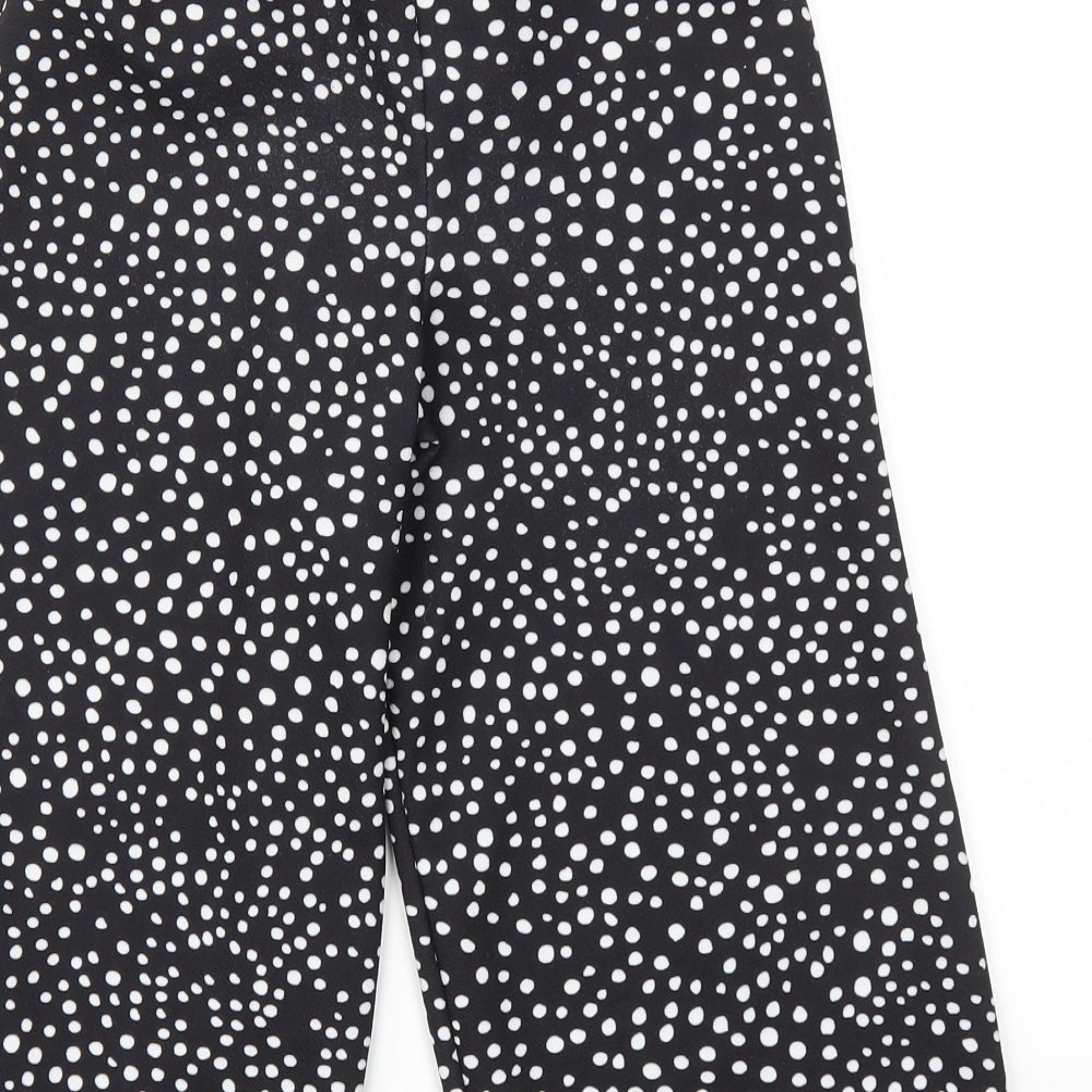 VERY Girls Black Polka Dot Jogger Trousers Size 9 Years