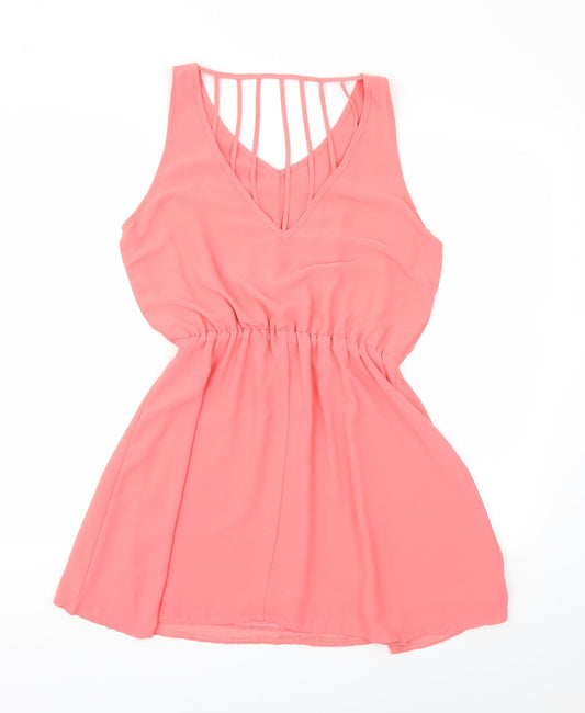 Glamorous Womens Pink Fit & Flare Size 10