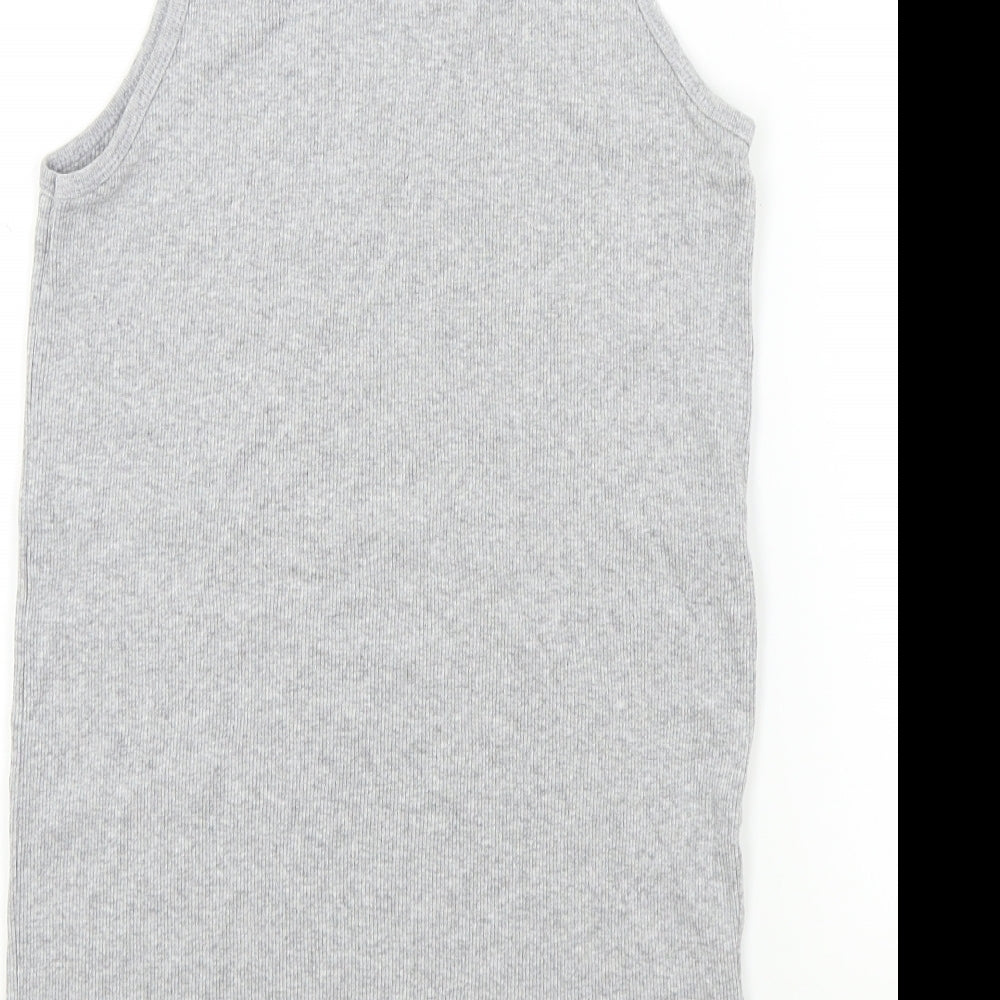 Papaya Womens Grey Colourblock Basic T-Shirt Size 14