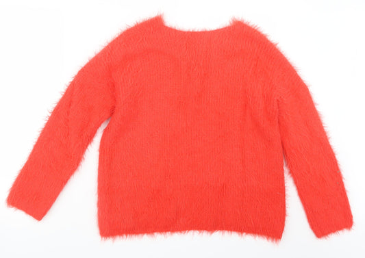 Atmosphere Womens Red Knit Pullover Jumper Size 14