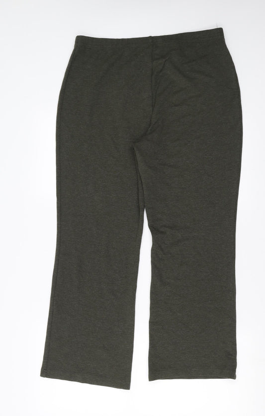 St michael Womens Green Trousers Size 18 L27 in