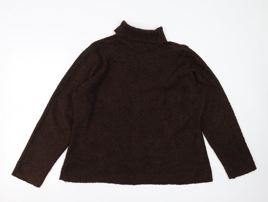 EWM Womens Brown Pullover Jumper Size M