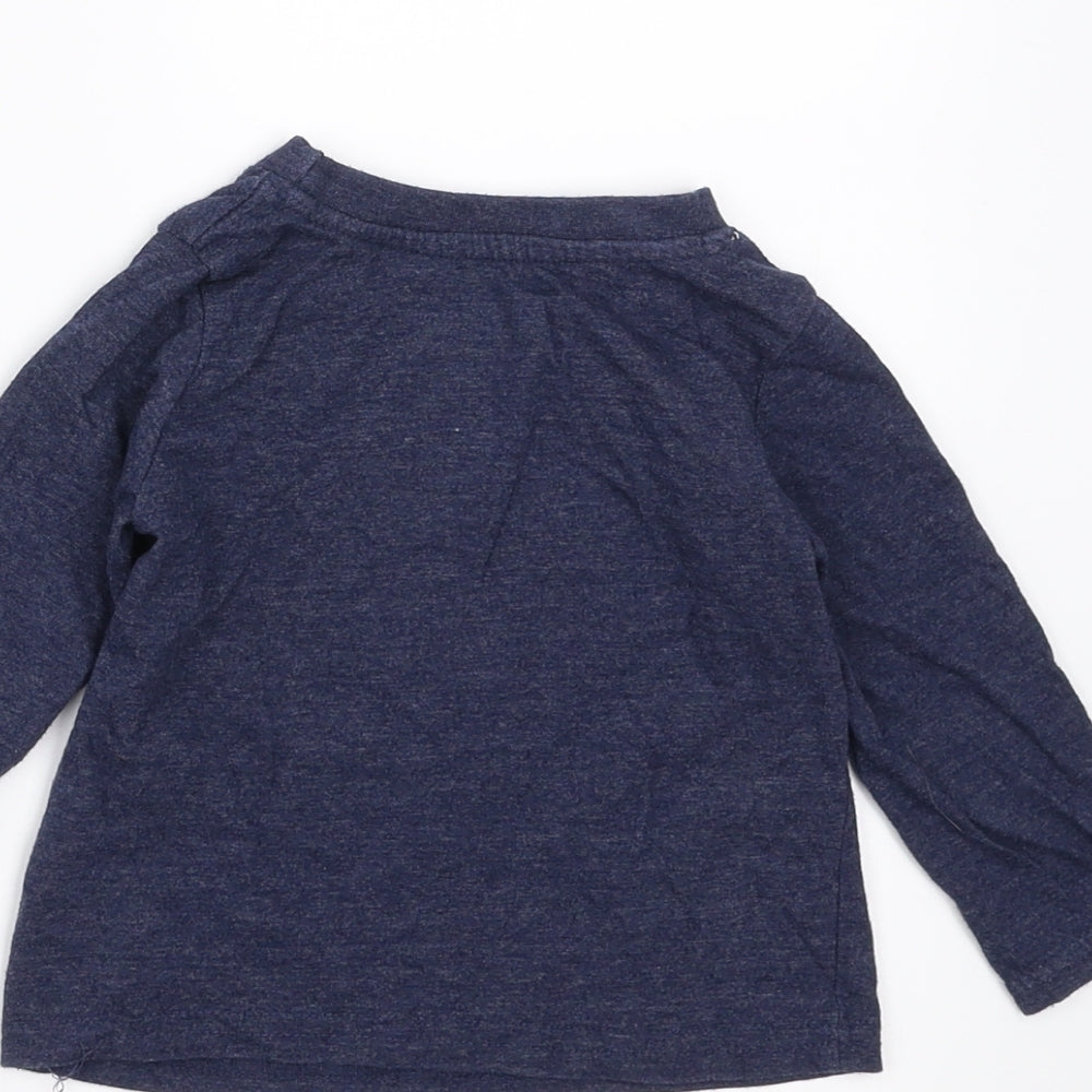 Mini Rebel Boys Blue Basic T-Shirt Size 9-12 Months - my mummy is the best