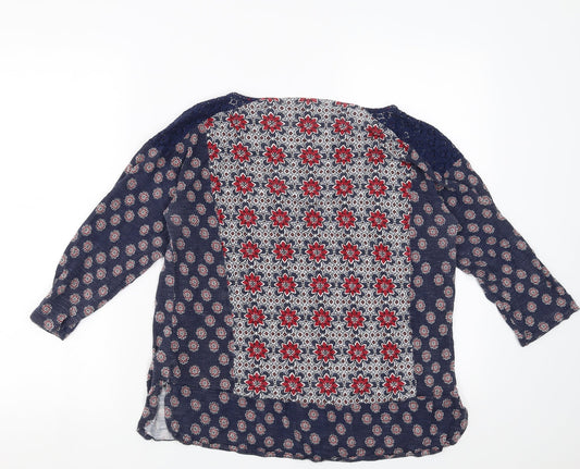 Womens UK Size 14 Marks and Spencer Blue Basic Blouse