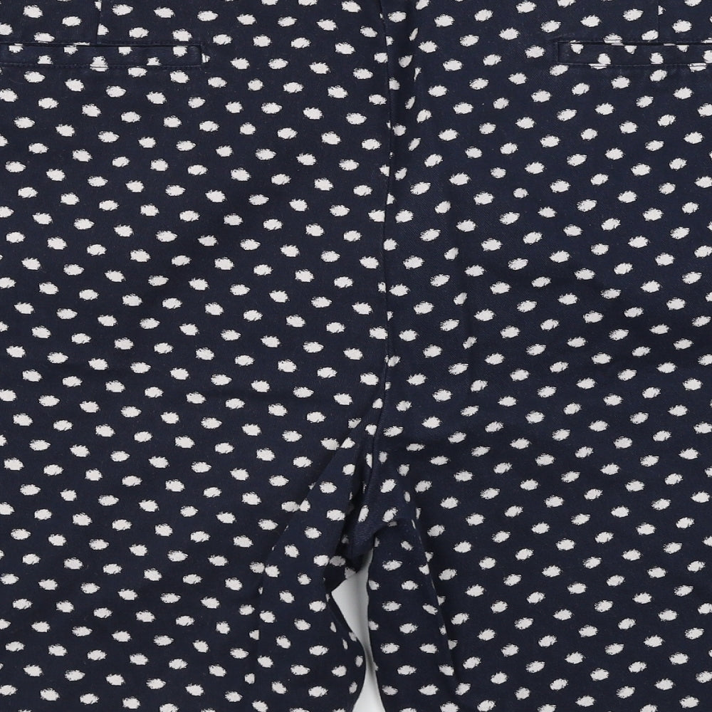kelidoscope Womens Blue Polka Dot Chino Shorts Size 40 in