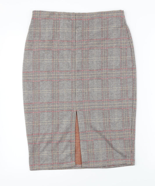 George Womens Grey Check Bandage Skirt Size 30 in