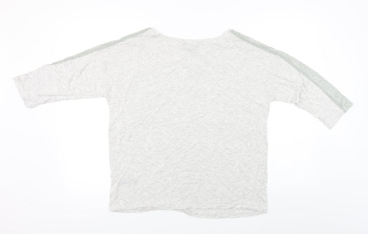Autograph Womens Grey Basic T-Shirt Size 12