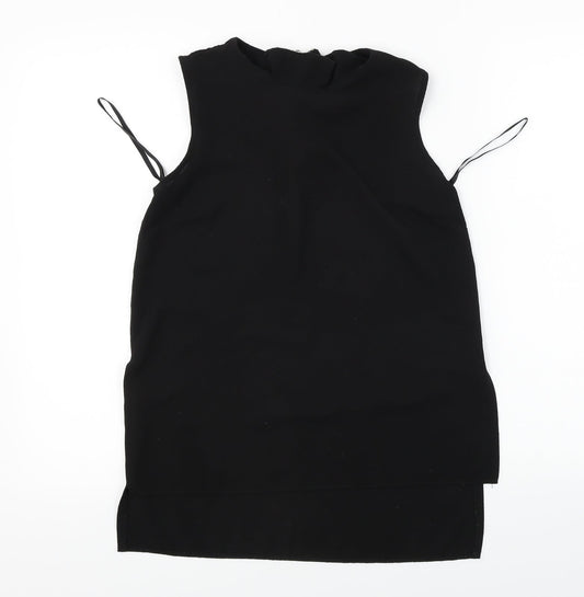 Womens UK Size 10 Atmosphere Black Basic Blouse