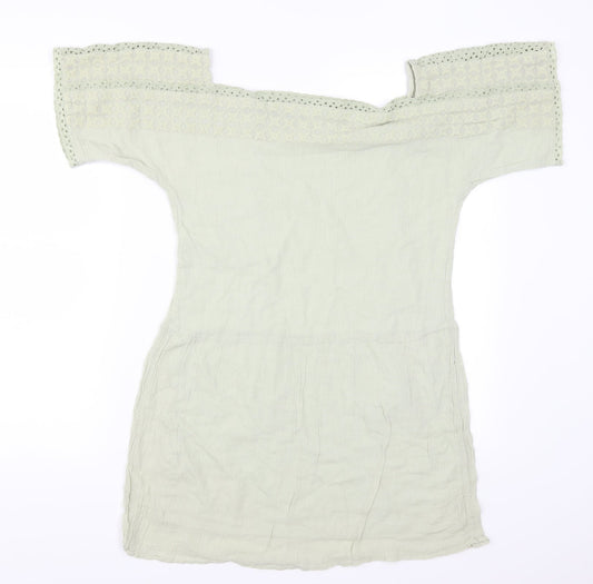Zara Womens Green T-Shirt Dress Size XS