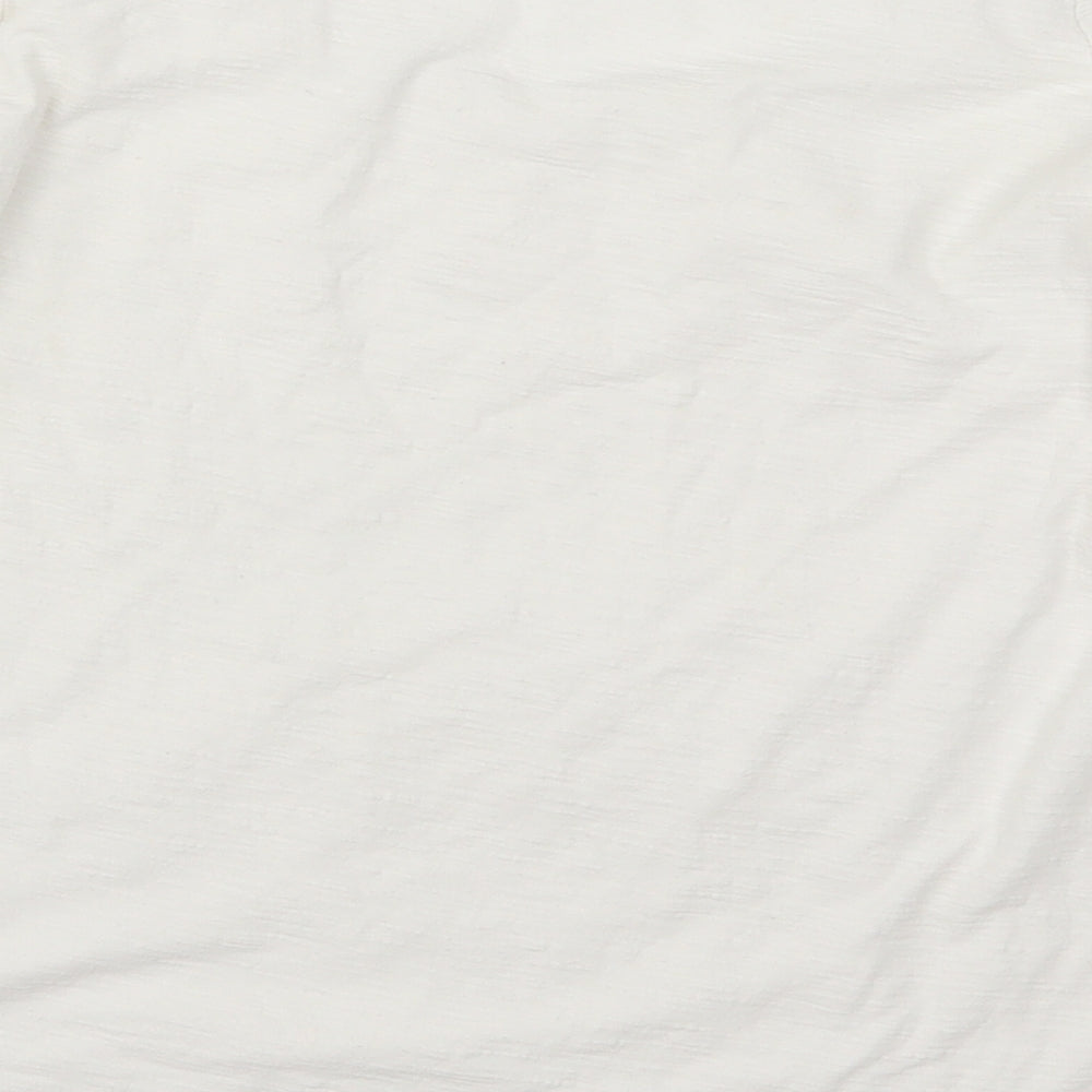 Womens UK Size XS Adini White Basic T-Shirt