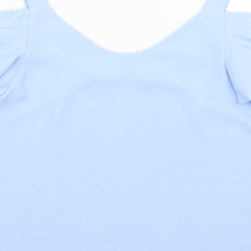 George Womens Blue Basic Tank Size 8