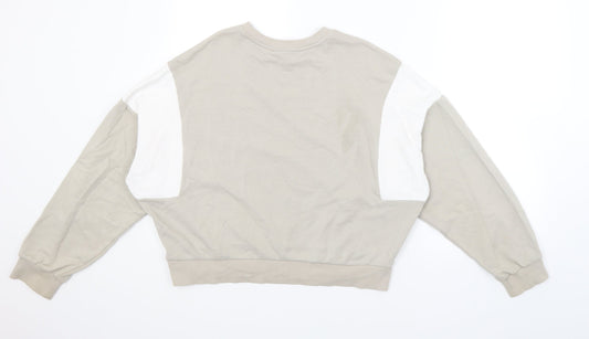 Divided Womens Beige Pullover Sweatshirt Size S - NYC