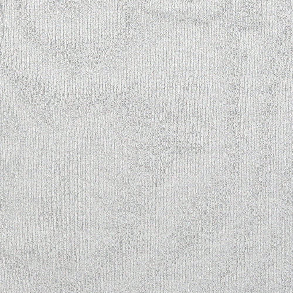 Womens UK Size S Topshop Grey Basic T-Shirt