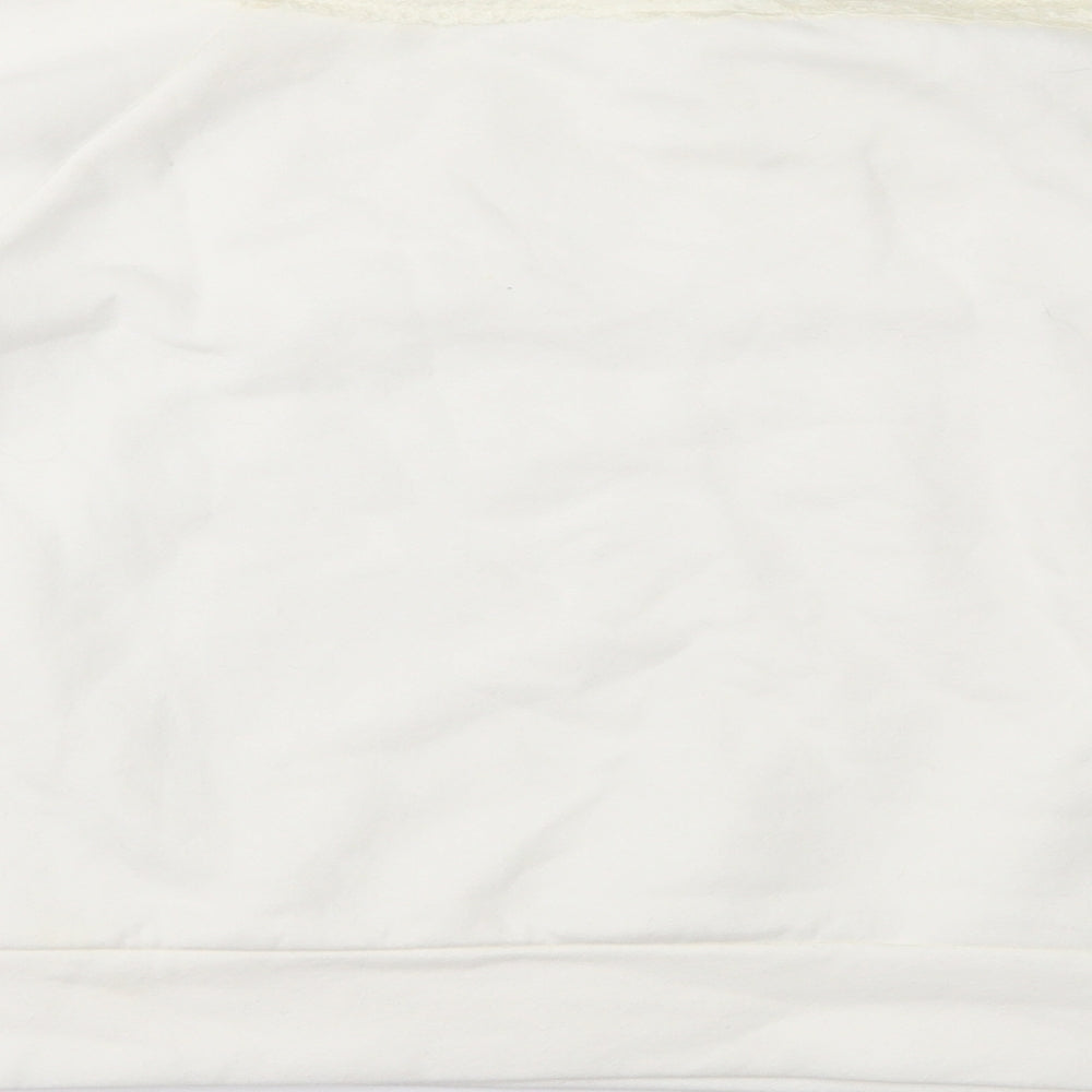 H&M Womens Ivory Pullover Sweatshirt Size XL