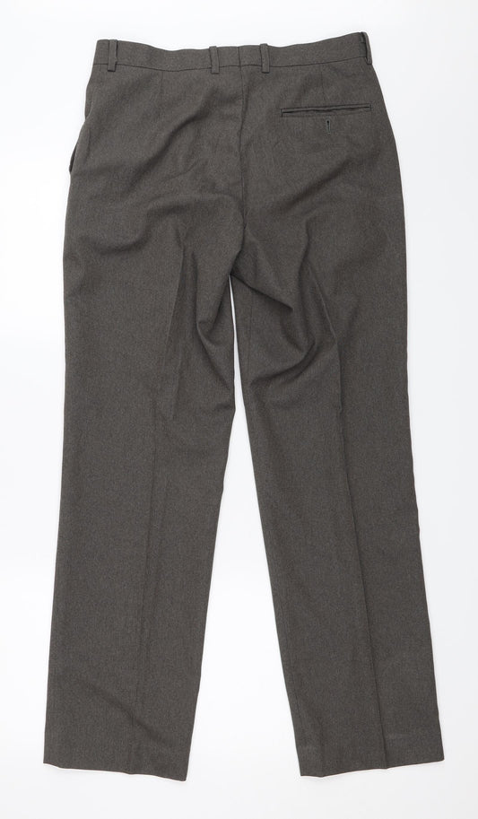 Taylor & Wright Mens Brown Trousers Size 30 in L31 in
