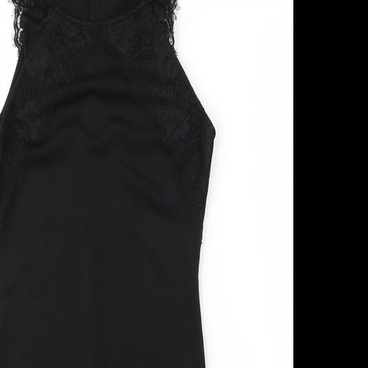 FOREVER 21 Womens Black Slip Dress Size M