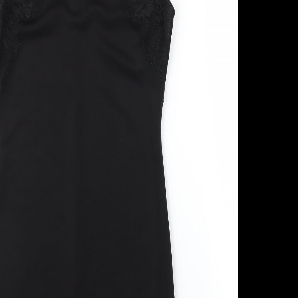 FOREVER 21 Womens Black Slip Dress Size M