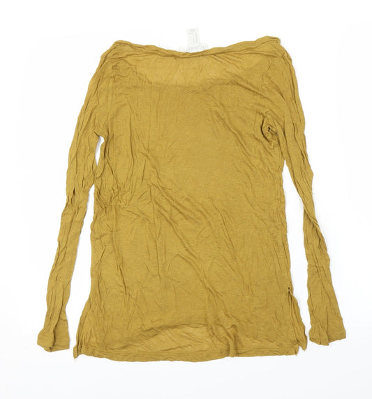 FOREVER 21 Womens Yellow Basic T-Shirt Size S