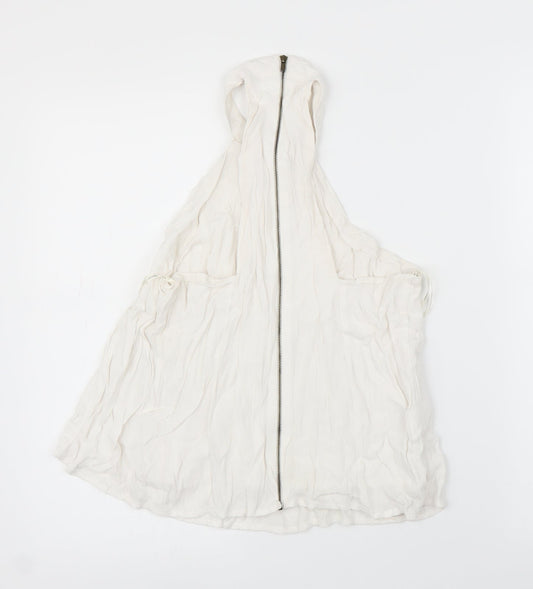 FOREVER 21 Womens White Basic Blouse Size S