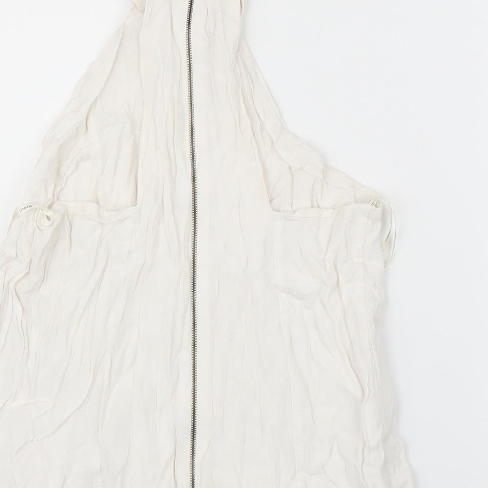 FOREVER 21 Womens White Basic Blouse Size S