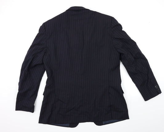 Mens UK Size 38 Preworn Regular Blue Suit Jacket