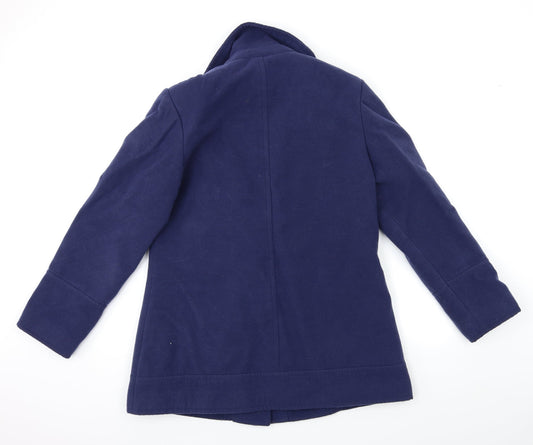 Womens UK Size 14 So Fabulous Blue Overcoat