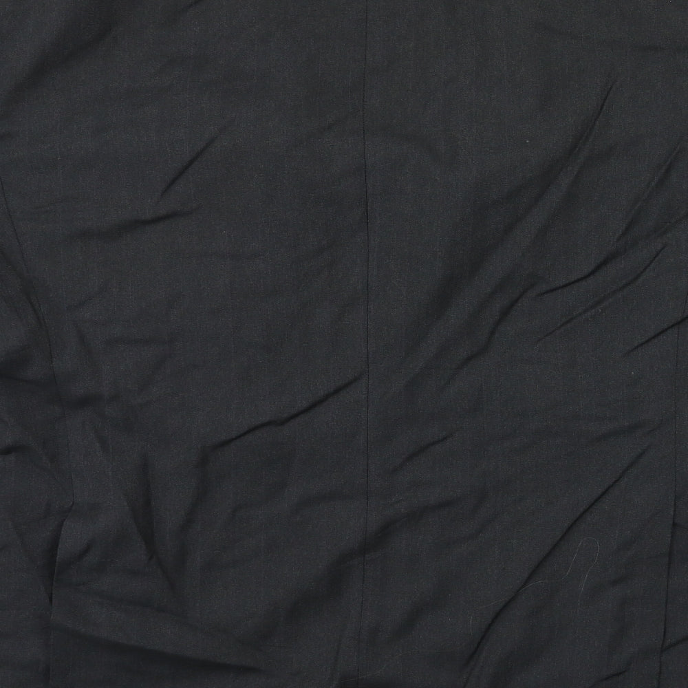 Preworn Mens Black Jacket Suit Jacket Size 42