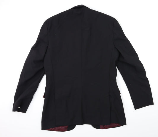 Tom English Mens Black Suit Jacket Size 40