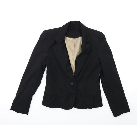 Womens UK Size 10 F&F Black Jacket